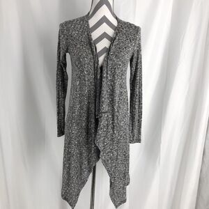 NWOT Reborn J Cardigan Open Front Long Duster Black Small